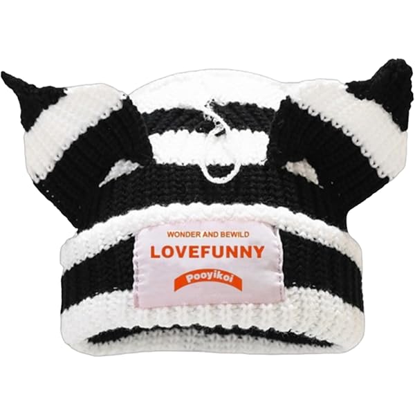 LXYZXZ Bunny Long Ears Funny Hat Fluffy Winter Cap Warm Knit